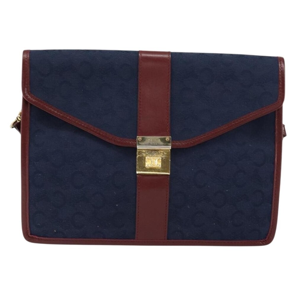 Celine C Sulky Shoulder Bag Navy